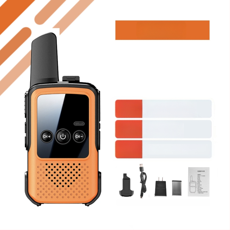 Kézi Walkie-Talkie – Mini, hosszú hatótávolság 5–10 km, 400–470 MHz, 16 csatorna, kimeneti teljesítmény 5 W