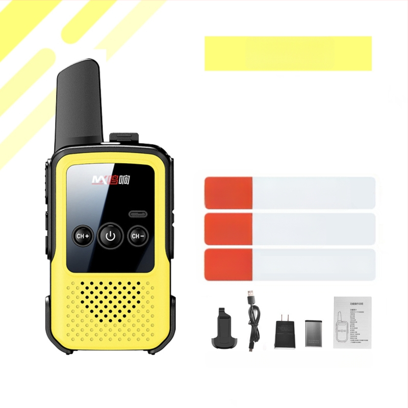 Kézi Walkie-Talkie – Mini, hosszú hatótávolság 5–10 km, 400–470 MHz, 16 csatorna, kimeneti teljesítmény 5 W