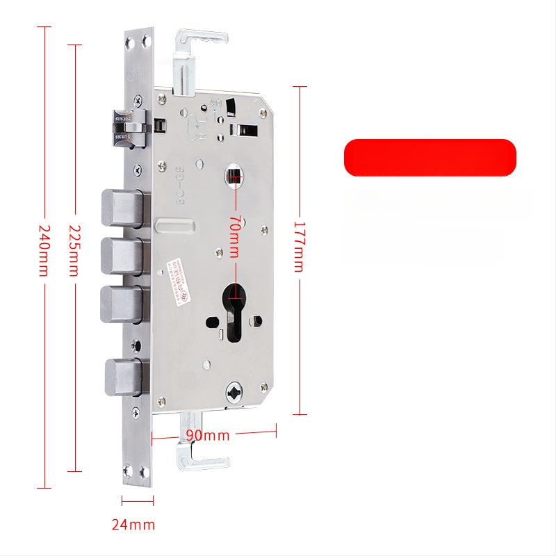 Jiama корпус за заключване от неръждаема стомана, многофункционален, за врати против кражба, дървени и входни, тегло 1000 г, стил модерен минималистичен