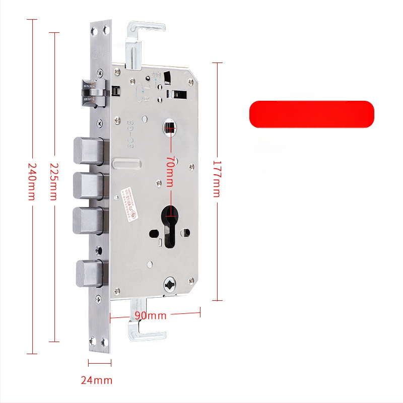 Jiama корпус за заключване от неръждаема стомана, многофункционален, за врати против кражба, дървени и входни, тегло 1000 г, стил модерен минималистичен