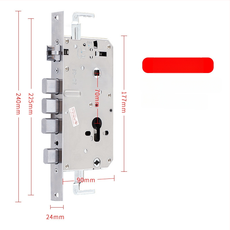 Jiama корпус за заключване от неръждаема стомана, многофункционален, за врати против кражба, дървени и входни, тегло 1000 г, стил модерен минималистичен