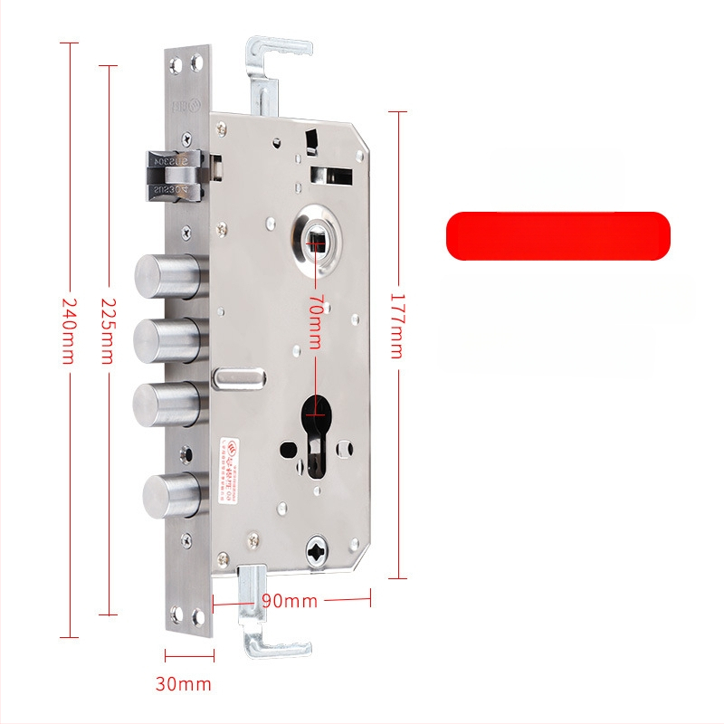 Jiama корпус за заключване от неръждаема стомана, многофункционален, за врати против кражба, дървени и входни, тегло 1000 г, стил модерен минималистичен