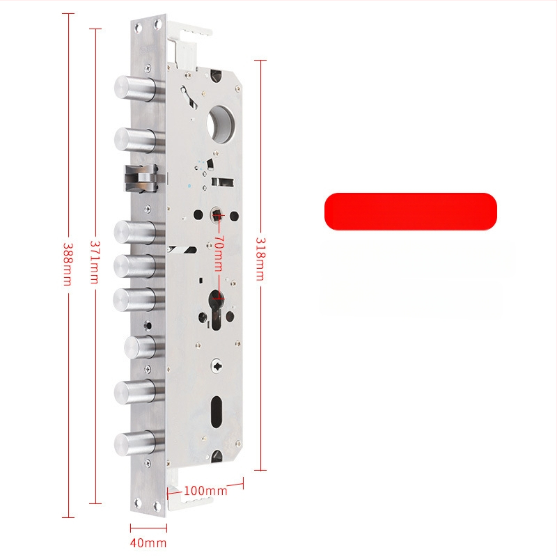 Jiama корпус за заключване от неръждаема стомана, многофункционален, за врати против кражба, дървени и входни, тегло 1000 г, стил модерен минималистичен