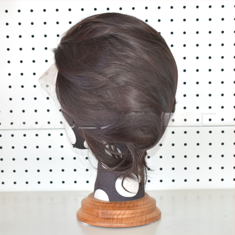 Cosplay paróka csipés elülsővel, rövid haj, hőálló szálak, kézzel szőtt elülső rész