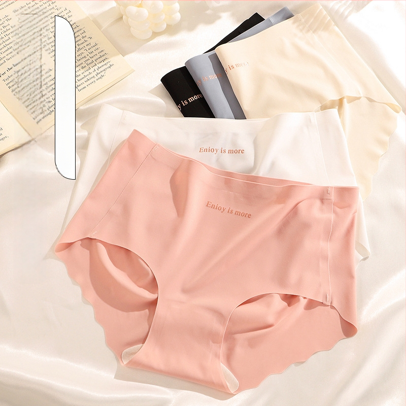 Γυναικείο εσώρουχο Ice Silk, διαπνέον, μεσαίας μέσης, κύριο ύφασμα 90–95% νάιλον, επένδυση καβάλου 80–90% Mulberry μετάξι