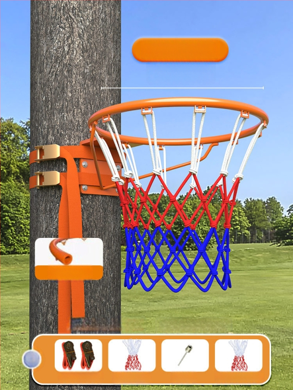 Suport pentru coș de baschet cu panou, oțel inoxidabil, montaj snap-on, portabil pentru uz rezidențial și parcuri