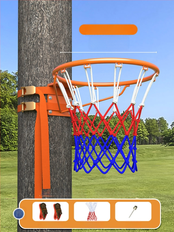Suport pentru coș de baschet cu panou, oțel inoxidabil, montaj snap-on, portabil pentru uz rezidențial și parcuri