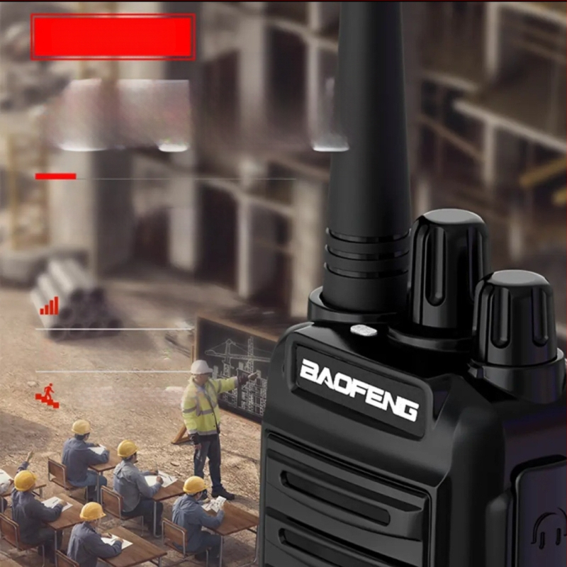 BF-888S PLUS analóg kézi walkie-talkie, dupla készlet, 5W, 16 csatorna, hatótáv 5–10 km