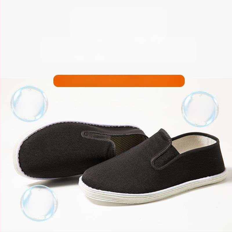 Unisex υφασμάτινα παπούτσια με πολύστρωτη σόλα, διαπνοή και αντιοσμητική προστασία, βαμβακερό πάνω μέρος και επένδυση, μεσαίο ύψος, σόλα από ύφασμα, μορφή δακτύλου: herringbone, φθινοπωρινά, 3–5 cm τακούνι