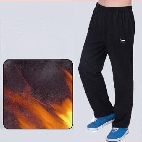 Спортно-ежедневни панталони с висока талия, прав крак, връзка за пристягане, памук-полиестер смес, подходящи за четири сезона