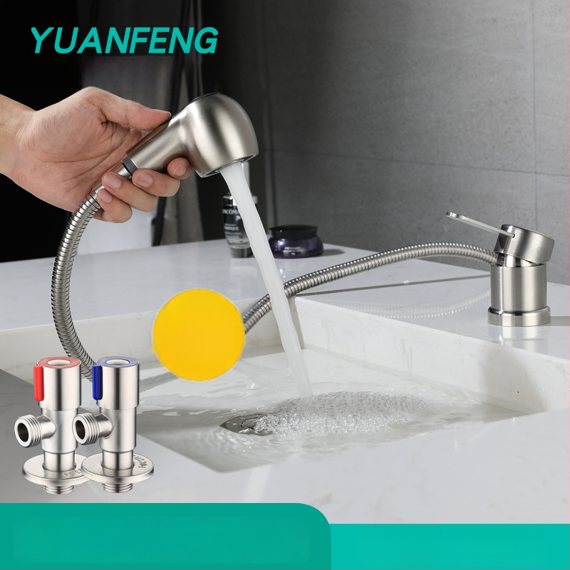 Кран за маса за шампоан – електрически смесител за гореща и студена вода, 304 неръждаема стомана, модел 10578811, единичен дизайн, CE сертифициран