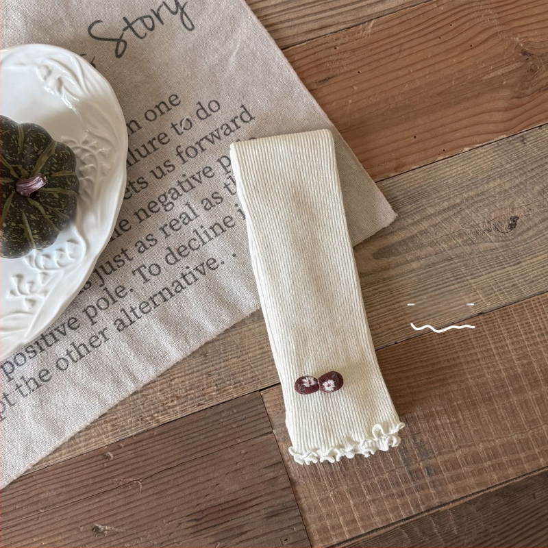 Κοριτσίστικα πλεκτά κολάν, φθινοπωρινή σεζόν, ψηλή μέση, μήκος 9/10, 80% χτενισμένο βαμβάκι