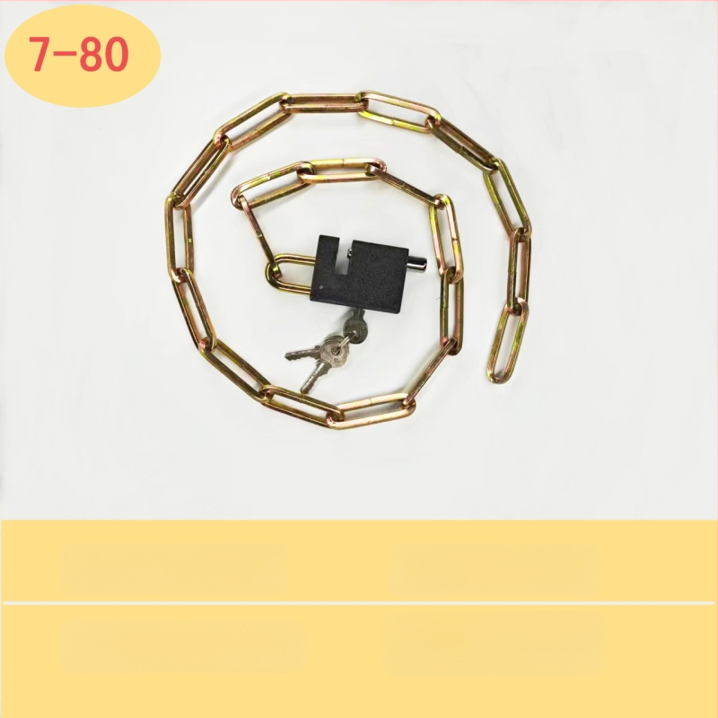 Chain lock — galvanizált vaslánc raktárajtókhoz, motorkerékpárokhoz és kerékpárokhoz; lopás elleni, betörés elleni védelem, súly 50