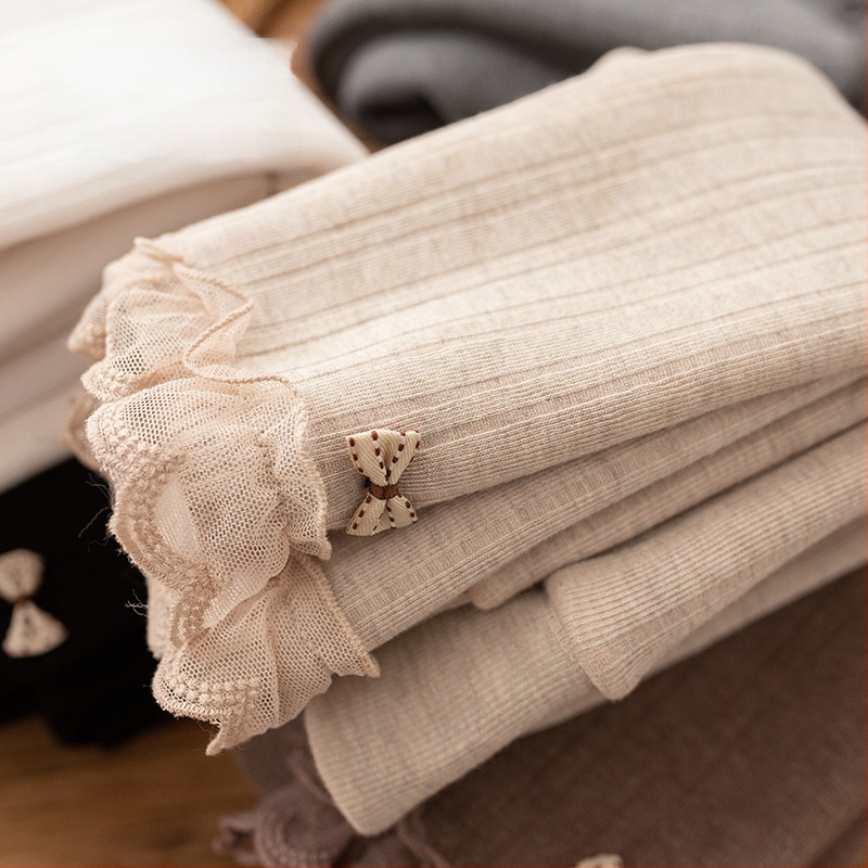 Κορίτσια cropped κολάν από βαμβάκι με μέση στη μέση, κάθετες ρίγες, 88% βαμβάκι