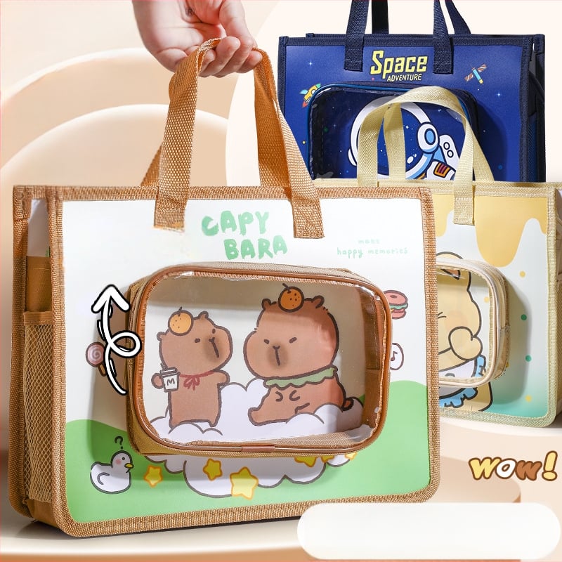 Τσάντα Φροντιστηρίου για Μαθητές – Αδιάβροχη, Πολυλειτουργική Τσάντα Αρχείων (Μάρκα: Wengu; Κωδικός Προϊόντος: K–001; Υλικό: PP; Σχήμα: Σφραγισμένος τύπος, καρτούν)