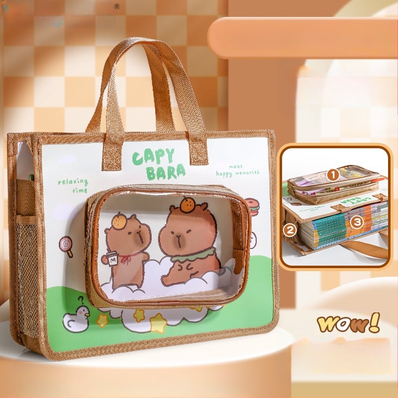 Τσάντα Φροντιστηρίου για Μαθητές – Αδιάβροχη, Πολυλειτουργική Τσάντα Αρχείων (Μάρκα: Wengu; Κωδικός Προϊόντος: K–001; Υλικό: PP; Σχήμα: Σφραγισμένος τύπος, καρτούν)