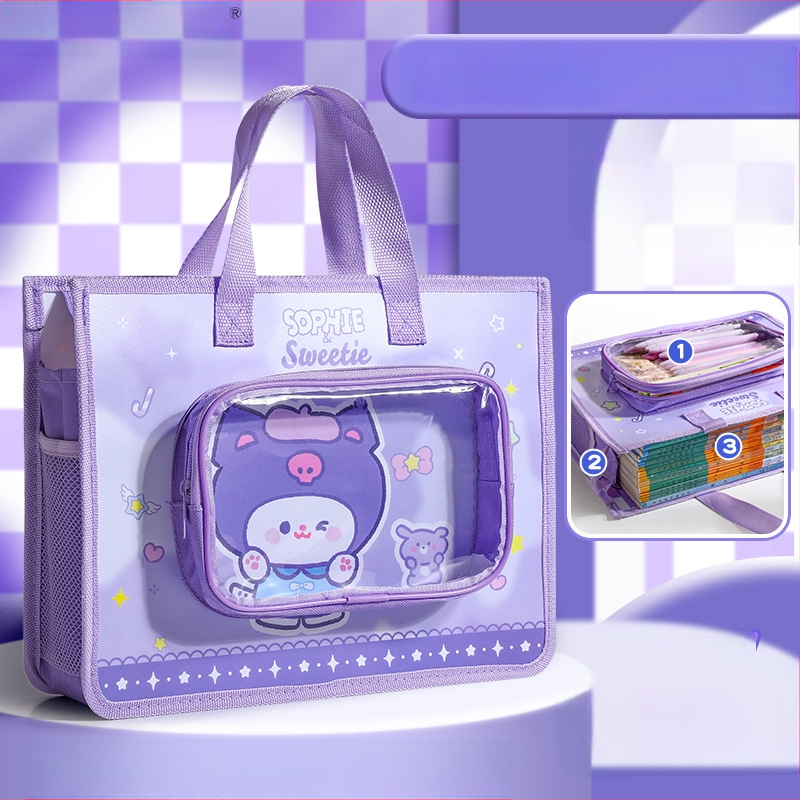 Τσάντα Φροντιστηρίου για Μαθητές – Αδιάβροχη, Πολυλειτουργική Τσάντα Αρχείων (Μάρκα: Wengu; Κωδικός Προϊόντος: K–001; Υλικό: PP; Σχήμα: Σφραγισμένος τύπος, καρτούν)