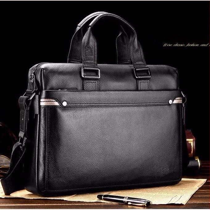 Επιχειρηματική τσάντα από PU υλικό, επένδυση από δέρμα βοοειδών, σχέδιο χιαστί/χειρός, μεγάλη χωρητικότητα, κατάλληλη για επαγγελματικά ταξίδια