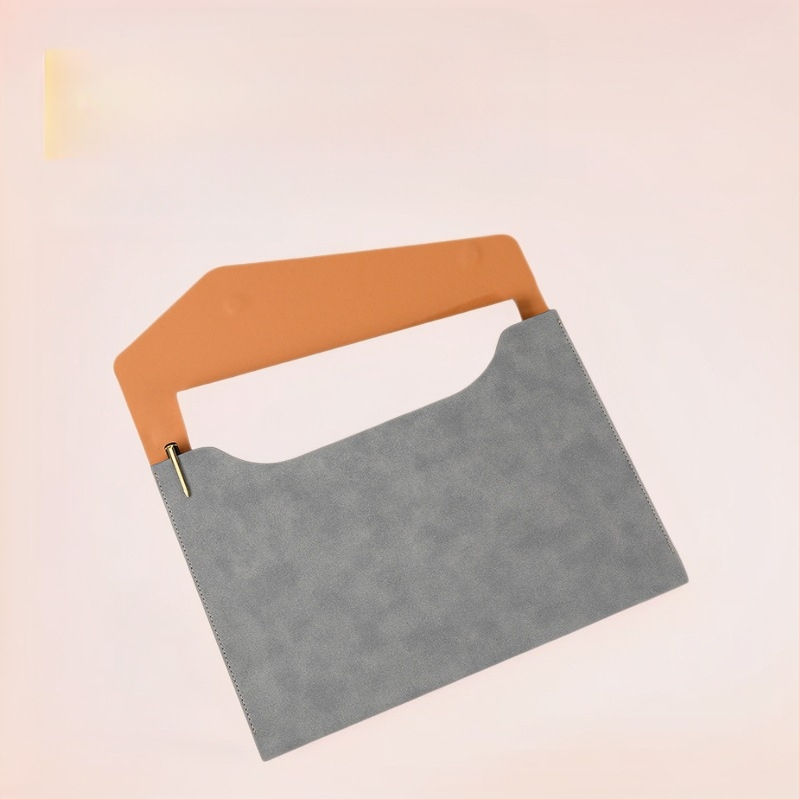 Τσάντα εγγράφων Huicai Stationery από PU δέρμα, κλείσιμο με κουμπιά, κεκλιμένος σχεδιασμός (Μάρκα: Huicai Stationery; Υλικό: PU δέρμα; Τύπος κλεισίματος: κουμπιά; Σχεδιασμός: κεκλιμένος)