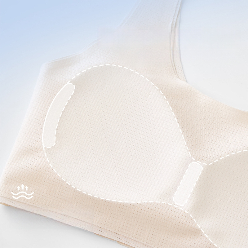 Αθλητικό σουτιέν χωρίς ραφές για έφηβες, πλήρες κύπελλο, αναπνεύσιμο, με σταθερά διπλά λουριά