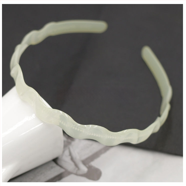 Дамска лента за глава от пластмаса/смола, ръчна изработка, противоскользящ зъбчат дизайн, стил Япония и Корея, свеж и сладък аксесоар за прическа за жени