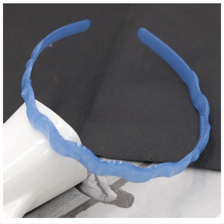 Дамска лента за глава от пластмаса/смола, ръчна изработка, противоскользящ зъбчат дизайн, стил Япония и Корея, свеж и сладък аксесоар за прическа за жени