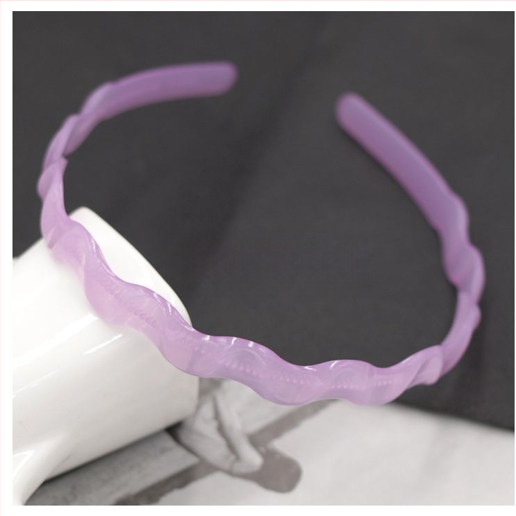 Дамска лента за глава от пластмаса/смола, ръчна изработка, противоскользящ зъбчат дизайн, стил Япония и Корея, свеж и сладък аксесоар за прическа за жени