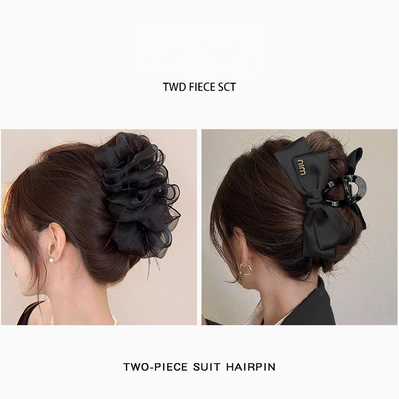 Аксесоар за коса - Grip Clip, Академичен стил, Свеж и сладък стил, 2025 лято