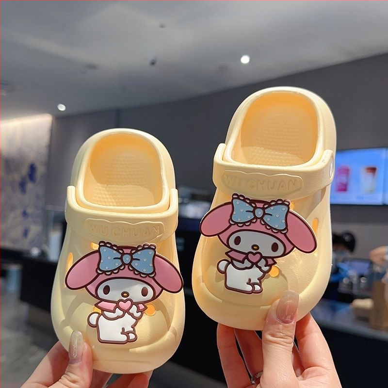 Pantofi slip-on EVA Crocs pentru copii, unisex, Stil Cartoon Paradise, 4–16 ani, vară 2025