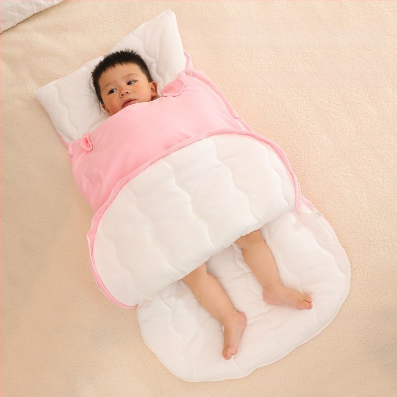 Sac de dormit pentru bebeluși / Pătură anti-kick, 100% bumbac, 3 straturi, Model aaa