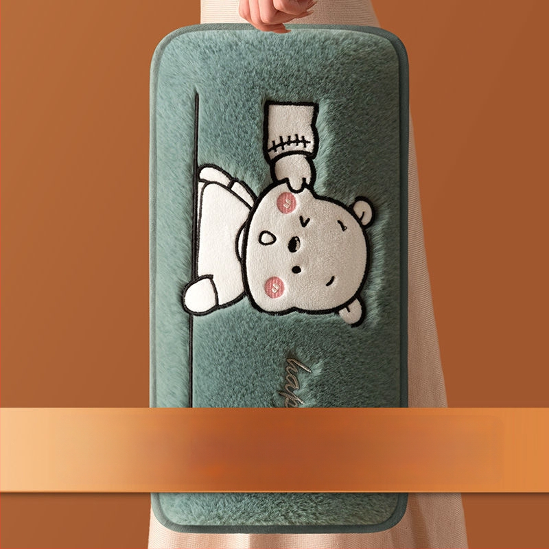 Újratölthető robbanásbiztos melegvíz-palack kézmelegítővel – elektromos fűtés, 220V, 350W, flanel anyag, automatikus kikapcsolás, vállra, nyakra, derékre, hasra, lábakra és kezekre