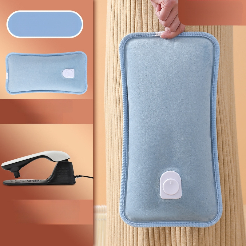 Újratölthető robbanásbiztos melegvíz-palack kézmelegítővel – elektromos fűtés, 220V, 350W, flanel anyag, automatikus kikapcsolás, vállra, nyakra, derékre, hasra, lábakra és kezekre