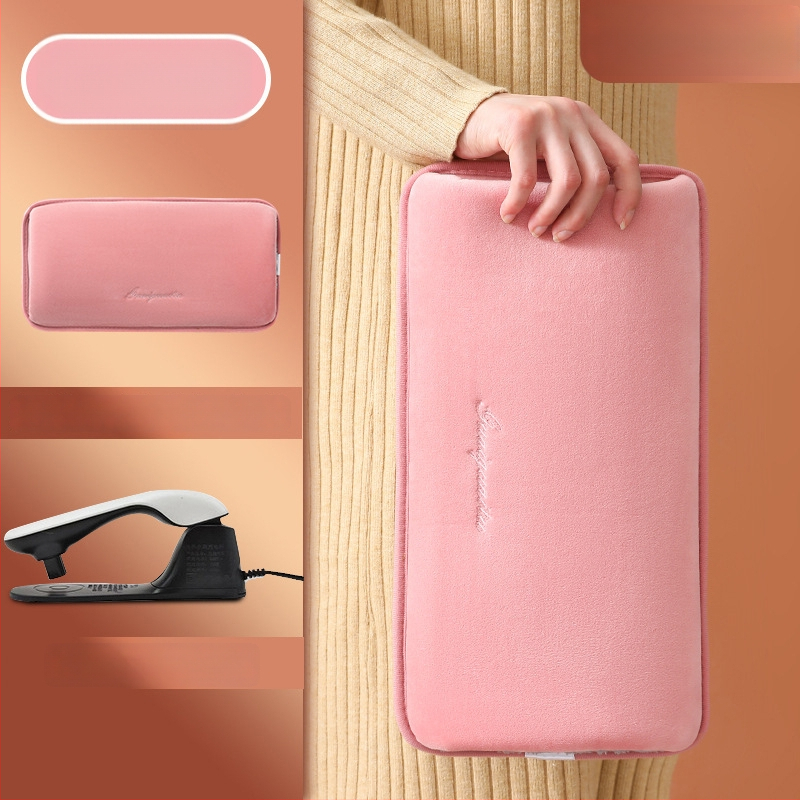 Újratölthető robbanásbiztos melegvíz-palack kézmelegítővel – elektromos fűtés, 220V, 350W, flanel anyag, automatikus kikapcsolás, vállra, nyakra, derékre, hasra, lábakra és kezekre