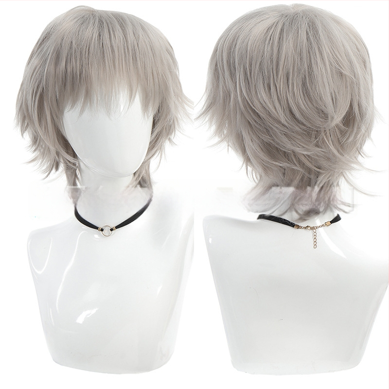 COS paróka szerepjátékhoz – rövid egyenes frufni, hőálló rost, szerepjáték stílus