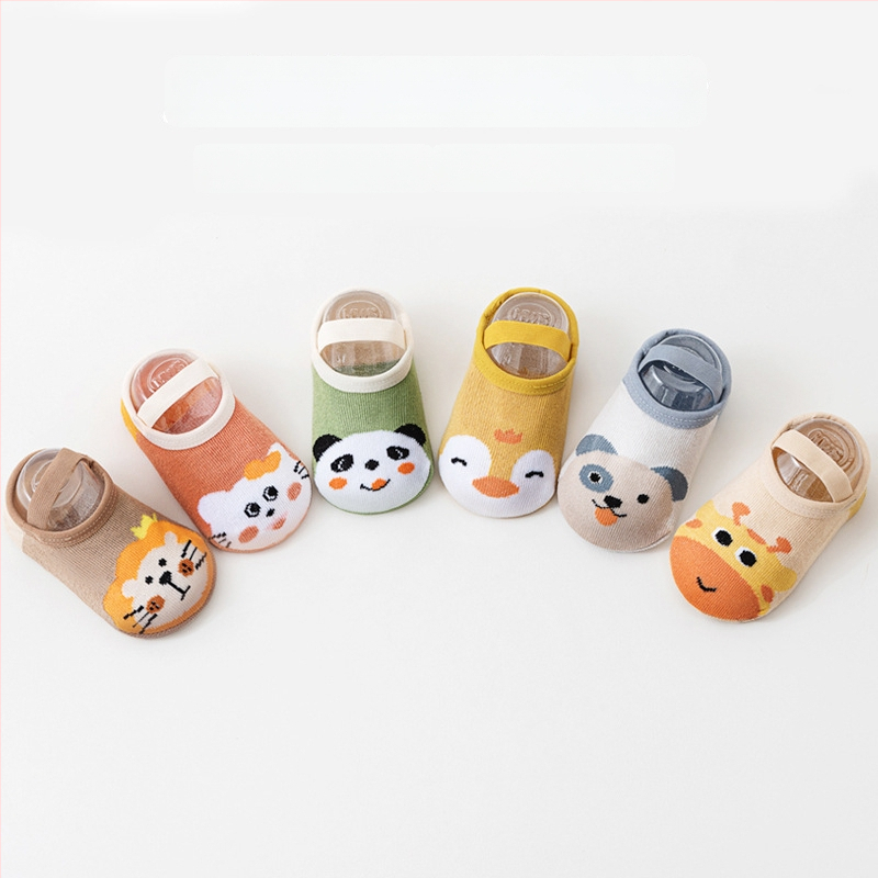 Παιδικές εσωτερικές αντιολισθητικές κάλτσες δαπέδου, 80% βαμβάκι, καρτούν σχέδιο, άνοιξη-καλοκαίρι-φθινόπωρο