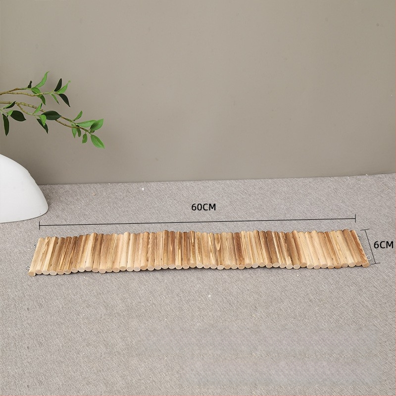 Gard decorativ din lemn masiv pentru hamster, cu scară