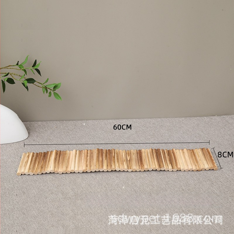 Gard decorativ din lemn masiv pentru hamster, cu scară