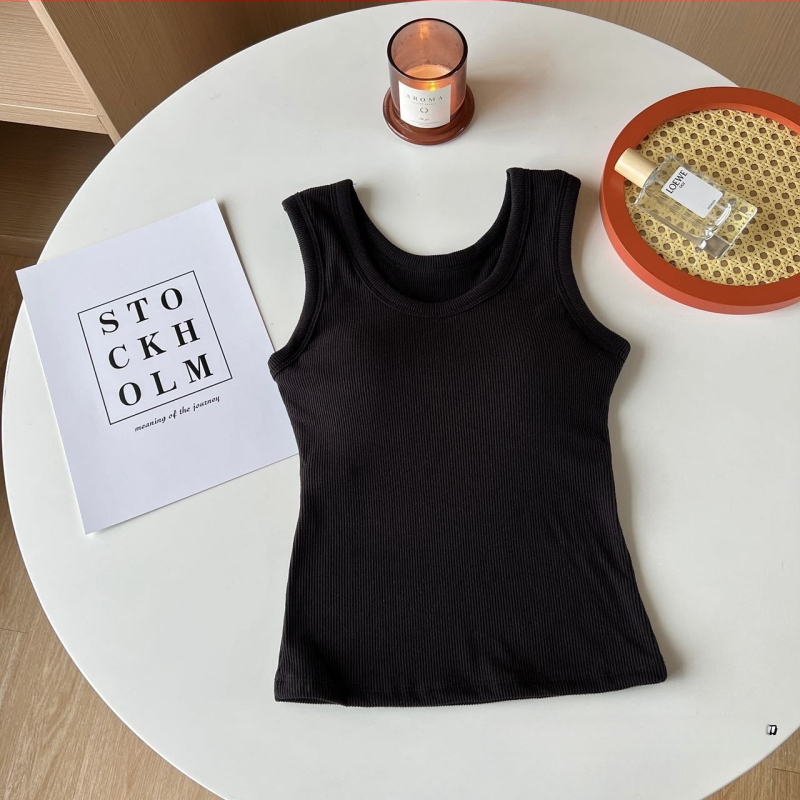 Vesta termică cu De Velvet, căptușită cu fleece, grosime 201-250 g/m², decolteu în formă de U