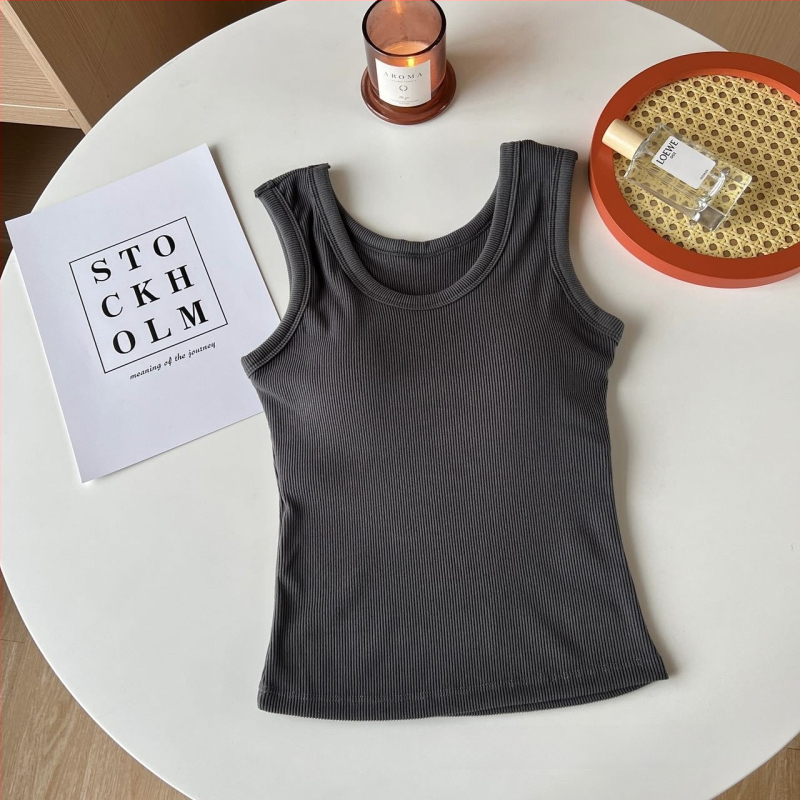 Vesta termică cu De Velvet, căptușită cu fleece, grosime 201-250 g/m², decolteu în formă de U