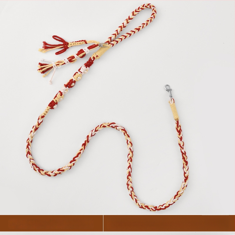 DIY Σετ λουριού σκύλου – χειροποίητο υφαντό, βαμβάκι, καθολική χρήση, χριστουγεννιάτικο θέμα, στυλ ανάπαυσης