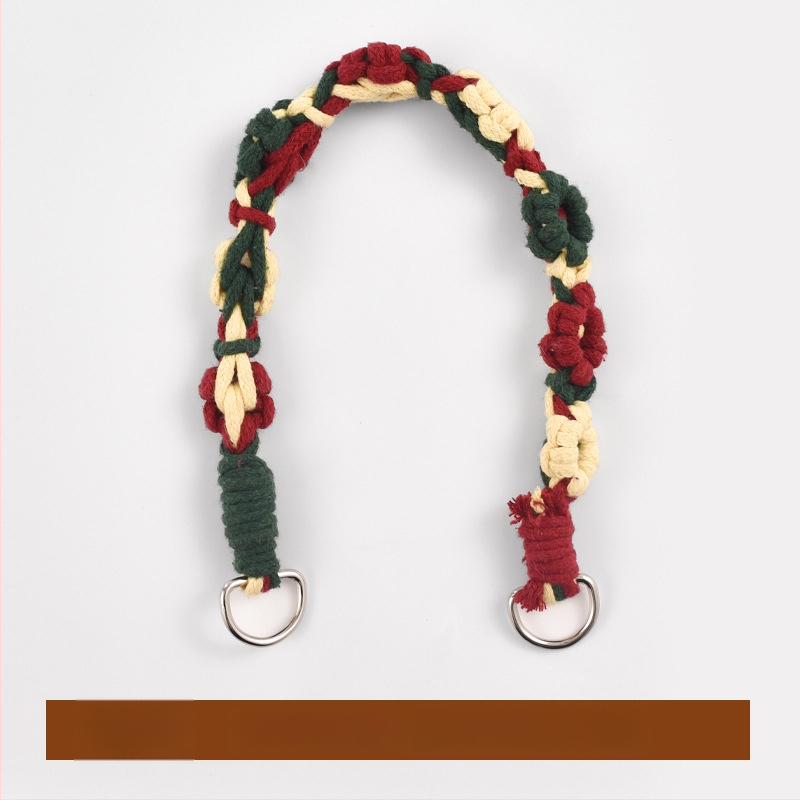 DIY Σετ λουριού σκύλου – χειροποίητο υφαντό, βαμβάκι, καθολική χρήση, χριστουγεννιάτικο θέμα, στυλ ανάπαυσης