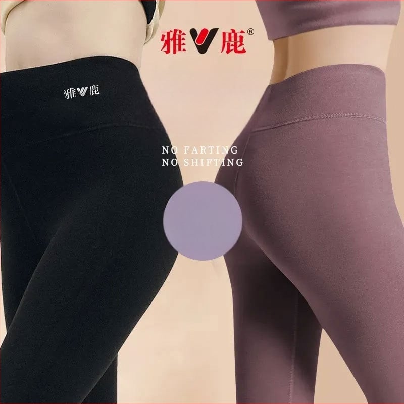 Pantaloni termici pentru femei cu talie înaltă, țesătură cationică, căptușeală velur, 90–95% poliester, grosime 201–250 g/m2