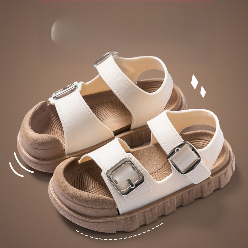 Unisex strand szandál – PVC felsőrész, PVC talp, csattal zárható, csúszásmentes puha talp, 2025 tavasz