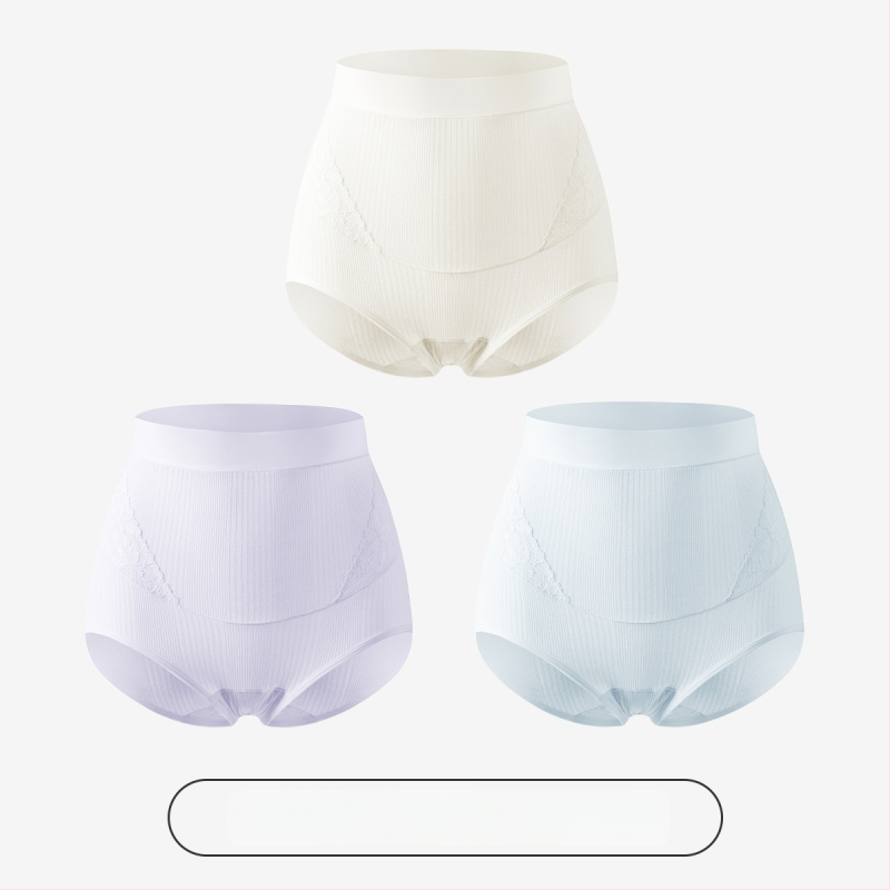 Slip matern cu talie înaltă pentru susținerea burții, antibacterian, fără cusături, din Modal