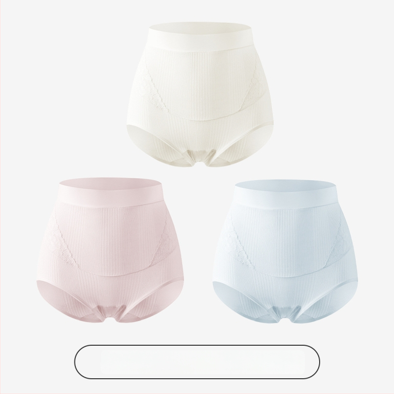 Slip matern cu talie înaltă pentru susținerea burții, antibacterian, fără cusături, din Modal