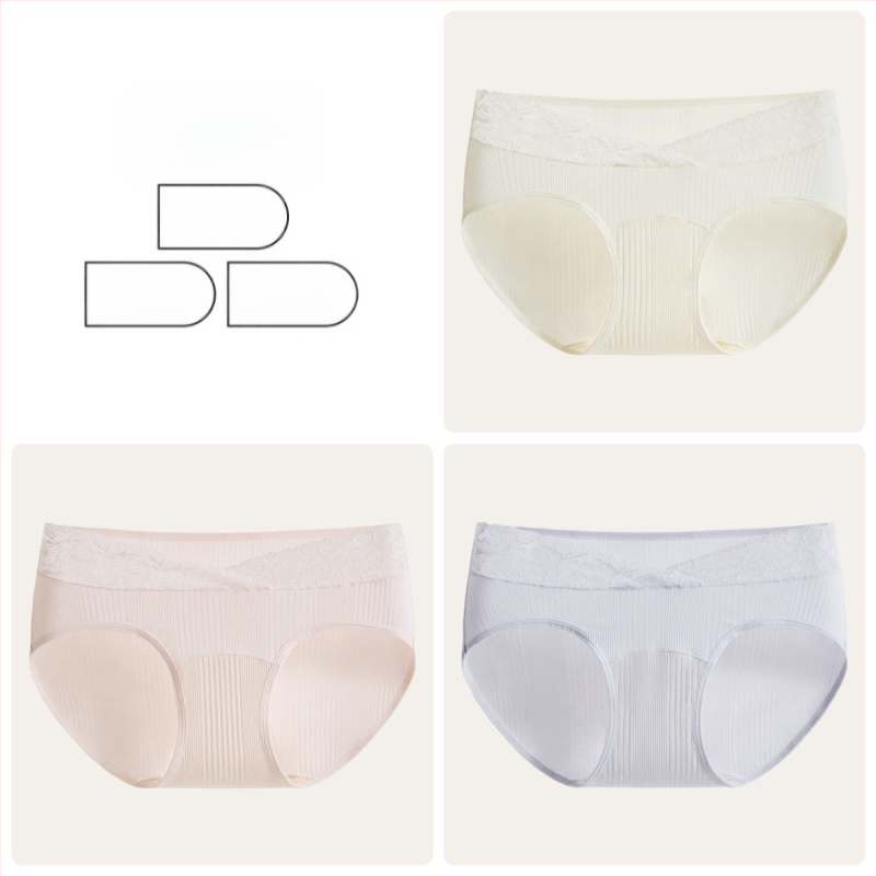 Slip matern cu talie înaltă pentru susținerea burții, antibacterian, fără cusături, din Modal