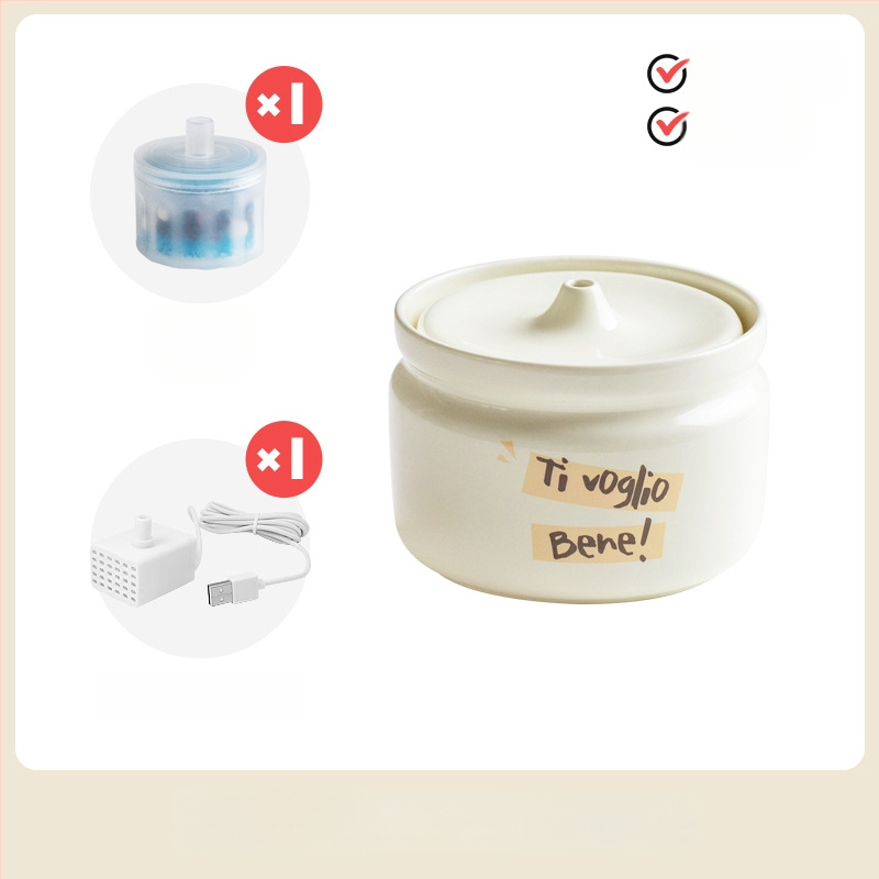 Керамичен автоматичен диспенсър за вода за котки, марка Star ceramics, принадлежности за домашни любимци