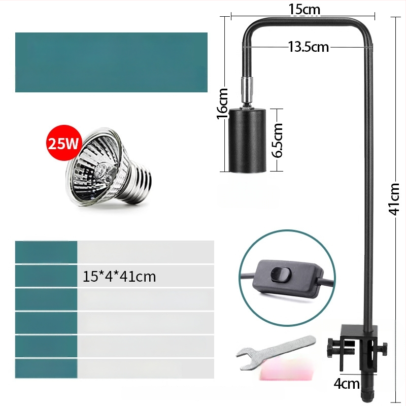 Λάμπα basking για ερπετά, σώμα από αλουμίνιο, 25W, πρόσθετος φωτισμός, μάρκα Climbing General