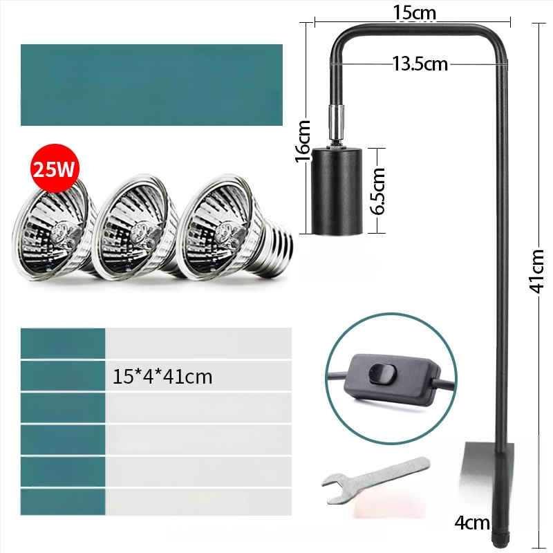 Λάμπα basking για ερπετά, σώμα από αλουμίνιο, 25W, πρόσθετος φωτισμός, μάρκα Climbing General