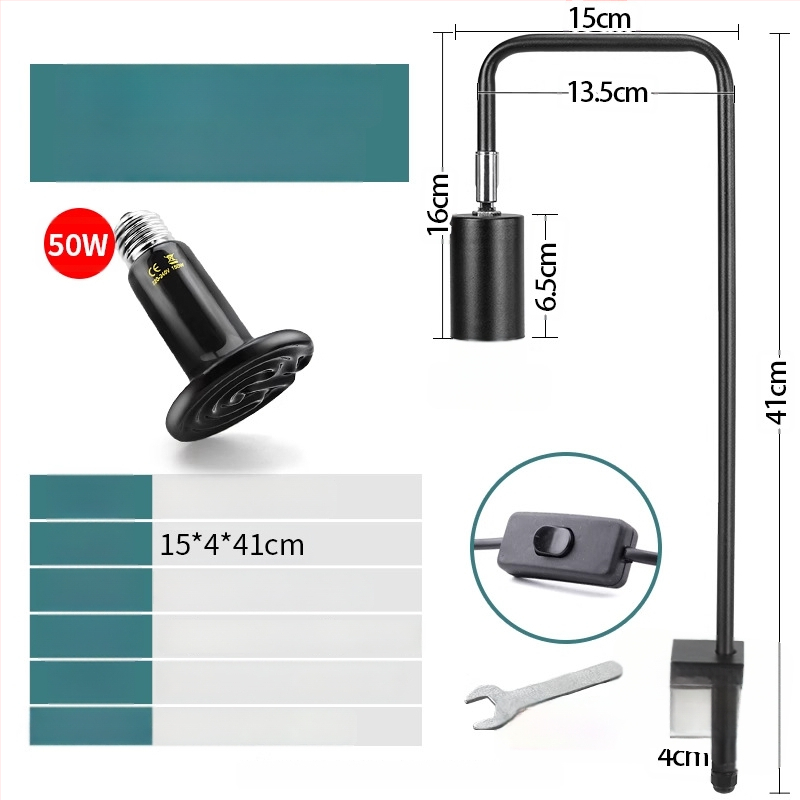 Λάμπα basking για ερπετά, σώμα από αλουμίνιο, 25W, πρόσθετος φωτισμός, μάρκα Climbing General